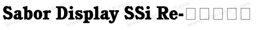Sabor Display SSi Re字体转换